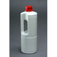 Long Plastic Jerry Cans 1 Liter Milk White Color Including Outer and Inside Lids (Plug)