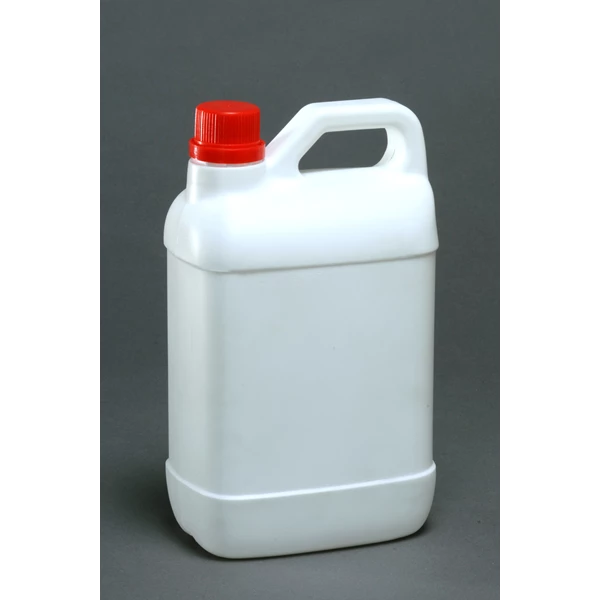 Jerigen plastik ukuran 2 Liter Termasuk Tutup Luar dan Dalam (Plug) Warna Putih Susu