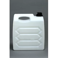 5 Liter Natural Chemical Plastic Jerry Can Including Outer and Inner Lids (Plug) Color Lid Black