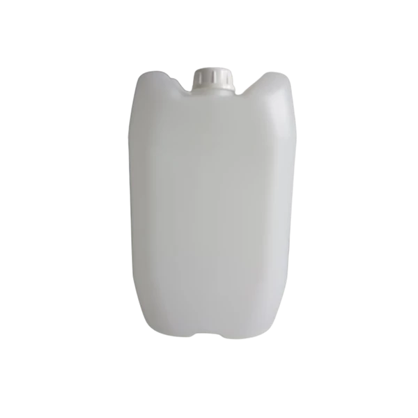 Jerigen Plastik Natural 20 Liter Termasuk Tutup Luar dan Dalam (Plug) Warna Tutup Putih