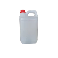 Jerigen Plastik 5 Liter Natural Termasuk Tutup Luar dan Dalam (Plug) Warna Tutup merah