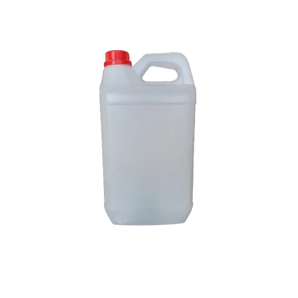 Jerigen Plastik 5 Liter Natural Termasuk Tutup Luar dan Dalam (Plug) Warna Tutup merah