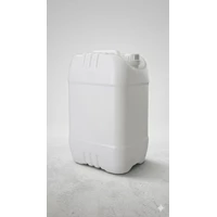 10 Liter Natural Plastic Jerry Cans Including Outer and Inner Caps (Plug) Lid Color White