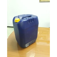 Jerigen plastik biru ukuran 30 Liter Termasuk Tutup Luar dan Dalam (Plug) Warna Tutup Kuning